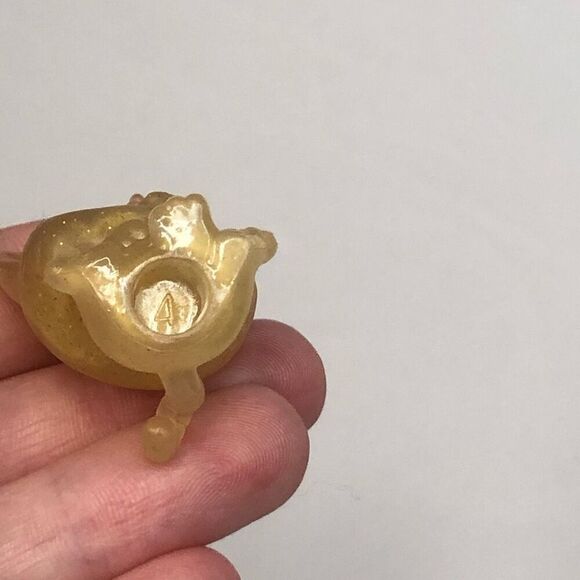 rainbowcorn kitty corn yellow glitter cat 1 1/2 inches toy cat figure - Picture 6 of 6